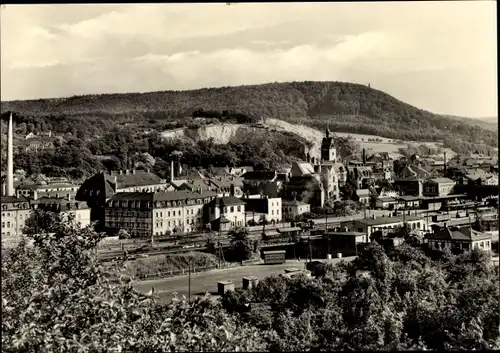 Ak Freital in Sachsen, Panorama, Bahnhof