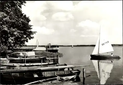 Ak Klein Köris Groß Köris im Kreis Dahme Spreewald, Bootshafen