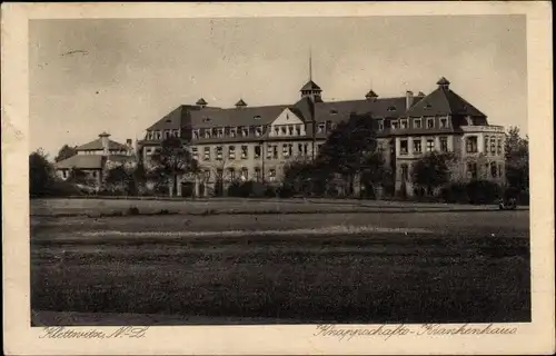 Ak Klettwitz Schipkau in der Niederlausitz, Knappschafts-Krankenhaus