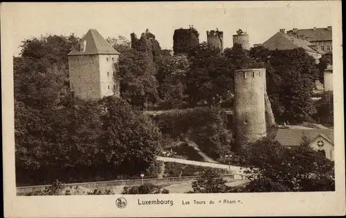 Ak Luxemburg Luxembourg, Les Tours du Rham