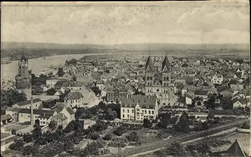 Ak Andernach am Rhein, Gesamtansicht