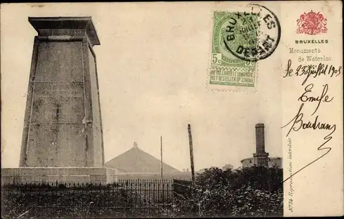 Ak Waterloo Wallonisch Brabant, Monuments