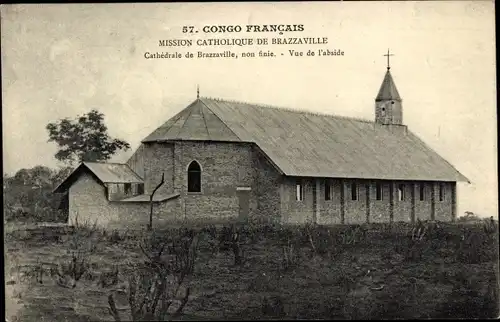 Ak Brazzaville Französisch Kongo, Cathedrale