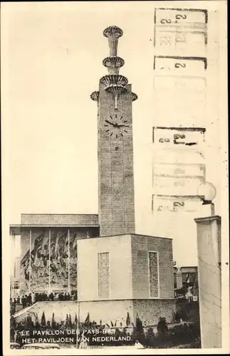 Ak Bruxelles Brüssel, Le Pavillon de Pays Bas, Weltausstellung 1935