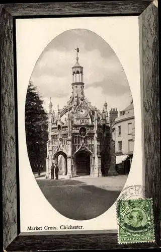 Präge Passepartout Ak Chichester West Sussex England, Market Cross