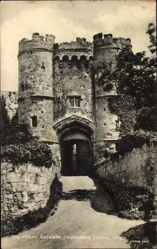 Ak Carisbrooke Isle of Wight England, The Great Gateway, Castle