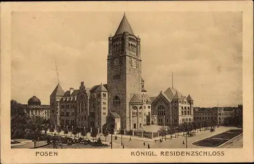 Ak Poznań Posen, Königliches Residenzschloss