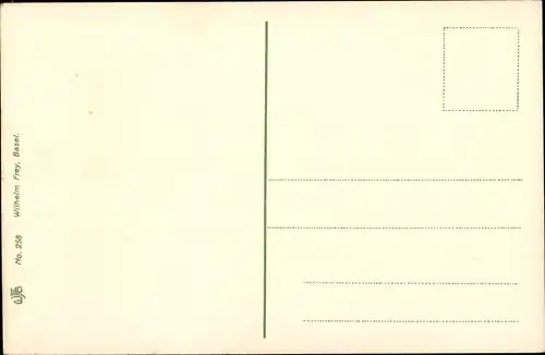 Ak Basel Bâle Stadt Schweiz, Blick vom Münster, Rhein aufwärts