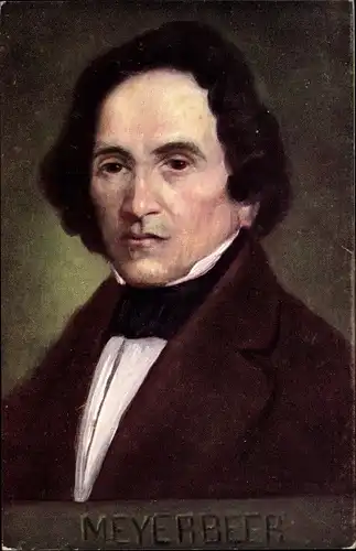 Ak Komponist Giacomo Meyerbeer, Portrait