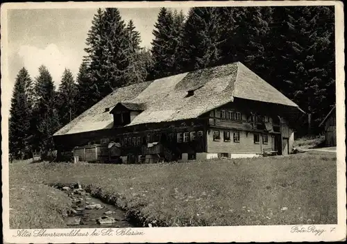 Ak Sankt Blasien im Schwarzwald, Altes Schwarzwaldhaus