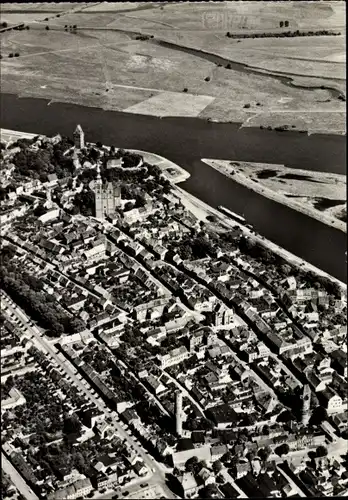 Ak Tangermünde in Sachsen Anhalt, Fliegeraufnahme