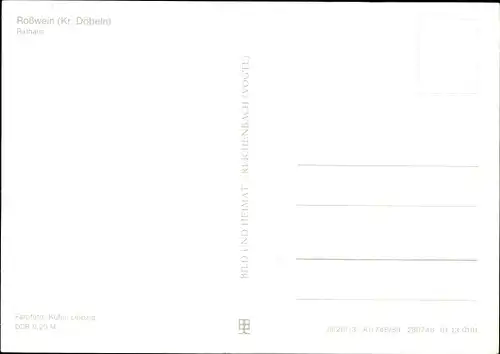 Ak Roßwein in Sachsen, Rathaus