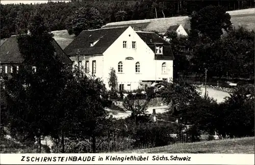 Ak Kleingießhübel Reinhardtsdorf Schöna in Sachsen, Zschirnsteinbaude