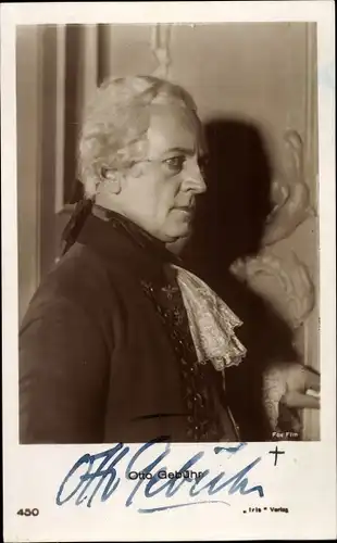Ak Schauspieler Otto Gebühr, Portrait, Autogramm