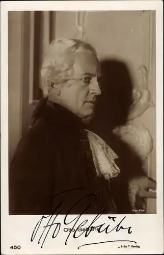 Ak Schauspieler Otto Gebühr, Portrait, Autogramm