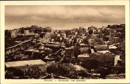Ak Bethlehem Palästina, Vue Generale