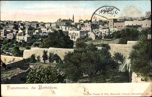 Ak Bethlehem Palästina, Panorama