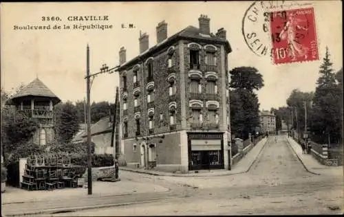 Ak Chaville Hauts de Seine, Boulevard de Republique
