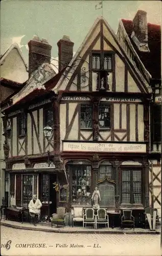 Ak Compiègne Oise, vue générale de la Vieille Maison