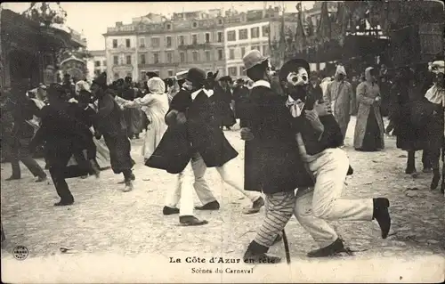 Ak Côte d'Azur en fête, Scènes du Carneval