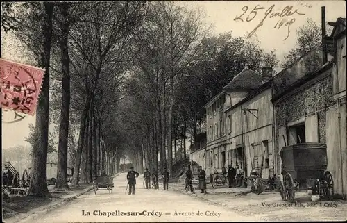 Ak La Chapelle sur Crecy Seine et Marne, Avenue de Crecy