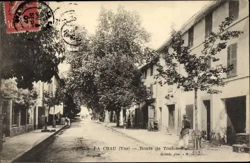 Ak La Crau Var, Route de Toulon