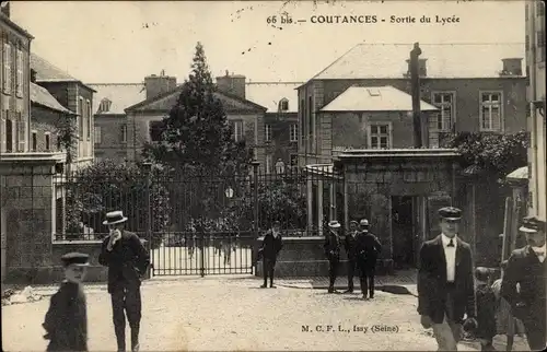 Ak Coutances Manche, Sortie du Lycée