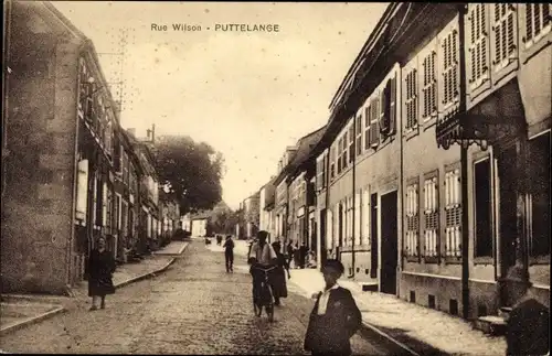 Ak Puttelange Püttlingen Lothringen Moselle, Rue Wilson