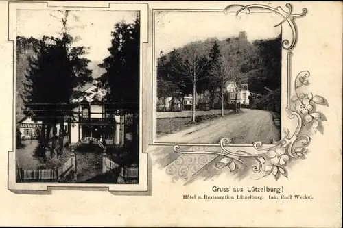 Ak Lutzelbourg Lützelburg Lothringen Moselle, Restauration zur Lützelburg