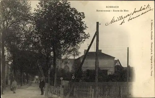 Ak Rombas Rombach Lothringen Moselle, Metzerstraße