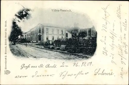 Ak St. Avold Lothringen Moselle, Villen Vorstadt