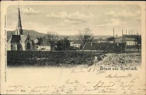 Ak Rombas Rombach Lothringen Moselle, Teilansicht