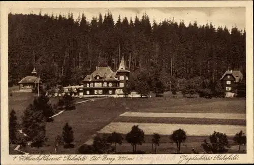 Ak Rehefeld Zaunhaus Altenberg im Erzgebirge, Jagdschloss Rehefeld