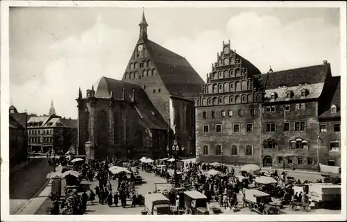 Ak Dresden, Dom und Stadtmuseum am Untermarkt