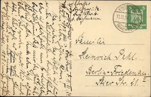 Passepartout Ak Freiberg in Sachsen, Donatsturm, Kirche, Donatsgasse