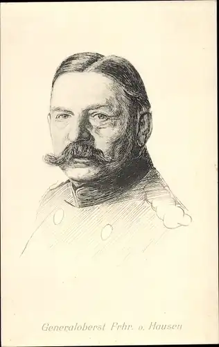 Ak Generaloberst Freiherr von Hausen, Portrait
