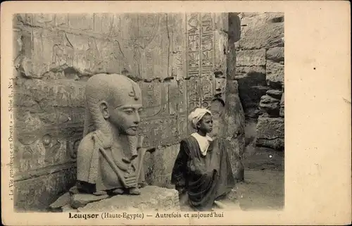 Ak Luxor Ägypten, Autrefois et aujourd'hui