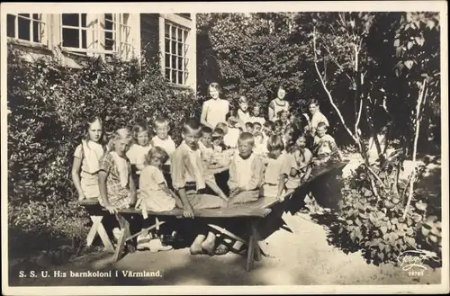 Ak Schweden, S.S.U. Hs barnkoloni i Värmland