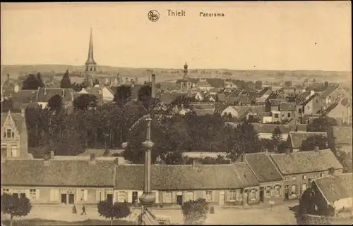 Ak Thielt Tielt Westflandern, Panorama