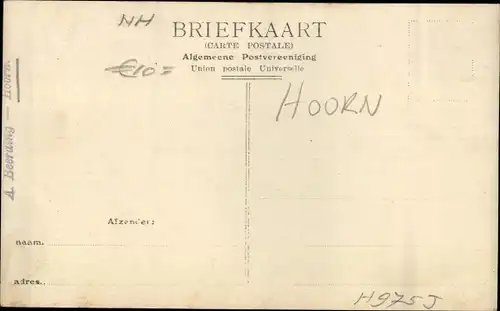 Ak Hoorn Nordholland Niederlande, Stadhuis