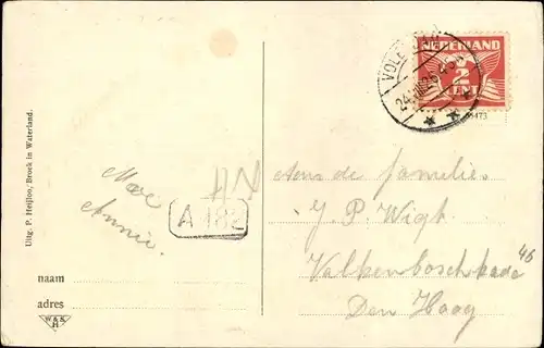 Ak Broek in Waterland Nordholland Niederlande, De Kerk