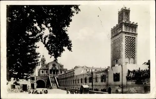 Ak Oran Algerien, La Mosquée et l'Eglise Saint Louis