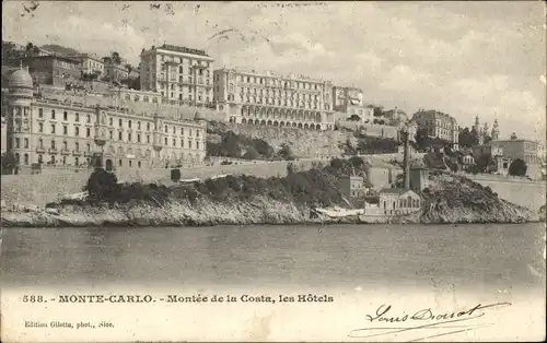 Ak Monte Carlo Monaco, Montee de la Costa, Les Hotels