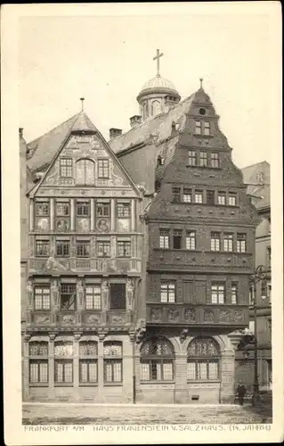 Ak Frankfurt am Main, Haus Frauenstein u. Salzhaus
