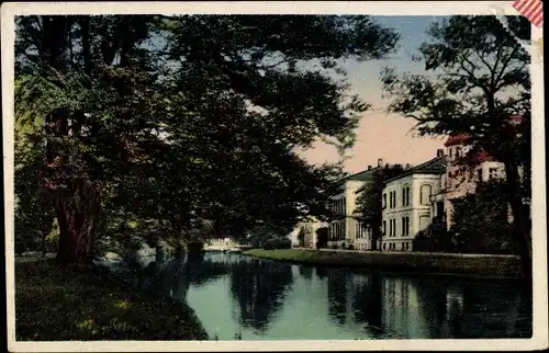 Ak Oldenburg im Großherzogtum Oldenburg, Schlossgarten und Elisabeth-Straße