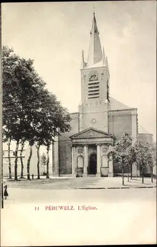 Ak Péruwelz Wallonien Hennegau, L'Eglise