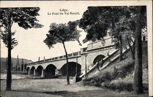 Ak Liège Lüttich Wallonien, Le Pont du Val Benoit