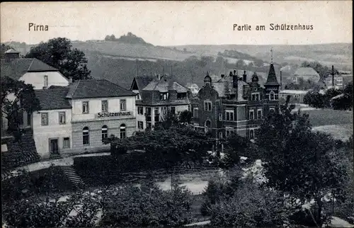 Ak Pirna in Sachsen, Schützenhaus