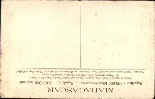 Ak Tananarive Madagaskar, Escalier d'Analakely, Treppe, Häuser