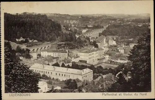 Ak Luxembourg Luxemburg, Pfaffenthal et Viaduc du Nord